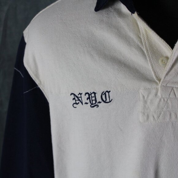 Vintage Polo Rugby Jersey - Polo NYC number 6 - Men's Medium ] - Picture 2 of 10